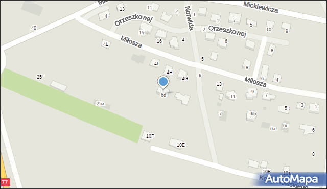 Radymno, Kochanowskiego Jana, 6d, mapa Radymno