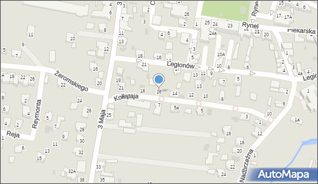 Radymno, Kołłątaja Hugo, 16, mapa Radymno