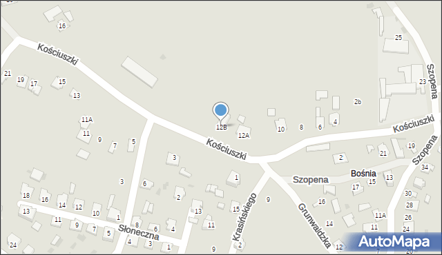 Radymno, Kościuszki Tadeusza, gen., 12B, mapa Radymno