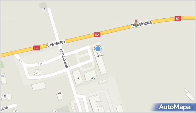 Radziejów, Komunalna, 4, mapa Radziejów