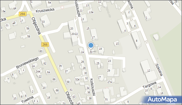Radziejów, Kościuszki Tadeusza, gen., 21, mapa Radziejów