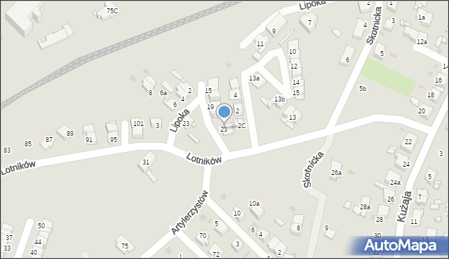 Radzionków, Komandosów, 23, mapa Radzionków