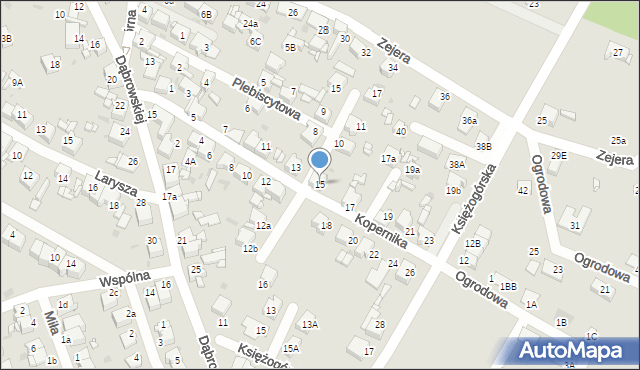 Radzionków, Kopernika Mikołaja, 15, mapa Radzionków