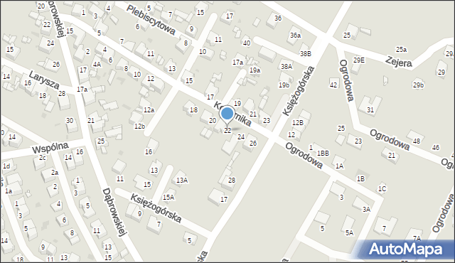 Radzionków, Kopernika Mikołaja, 22, mapa Radzionków