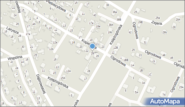 Radzionków, Kopernika Mikołaja, 24, mapa Radzionków