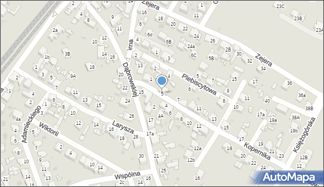 Radzionków, Kopernika Mikołaja, 5, mapa Radzionków