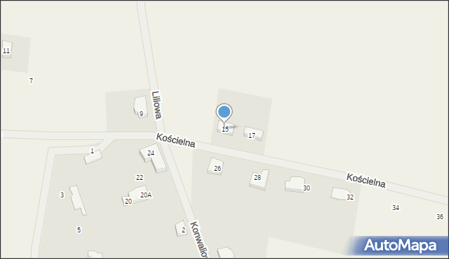 Radziszewo, Kościelna, 15, mapa Radziszewo