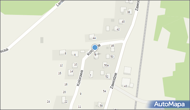 Radziszów, Kolorowa, 5, mapa Radziszów