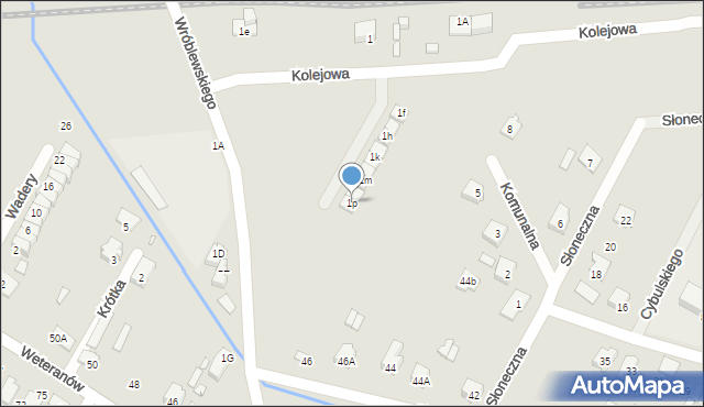 Radzymin, Kolejowa, 1p, mapa Radzymin