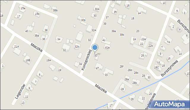 Radzymin, Konopnickiej Marii, 45, mapa Radzymin