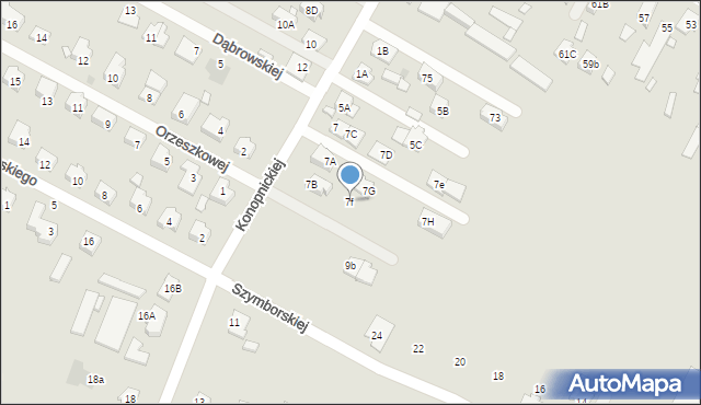 Radzymin, Konopnickiej Marii, 7f, mapa Radzymin