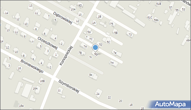 Radzymin, Konopnickiej Marii, 7G, mapa Radzymin