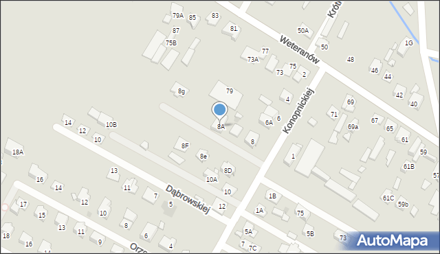 Radzymin, Konopnickiej Marii, 8A, mapa Radzymin
