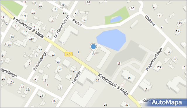 Radzymin, Konstytucji 3 Maja, 11, mapa Radzymin