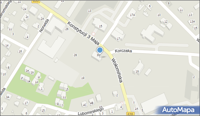 Radzymin, Konstytucji 3 Maja, 32, mapa Radzymin