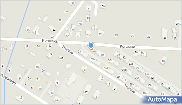 Radzymin, Korczaka Janusza, 8, mapa Radzymin