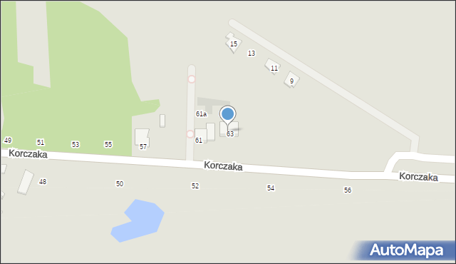Radzymin, Korczaka Janusza, 9E, mapa Radzymin
