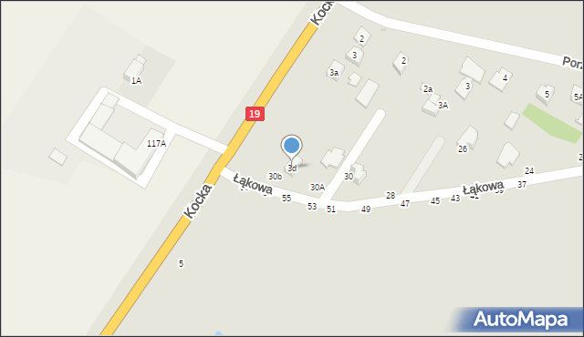 Radzyń Podlaski, Kocka, 3d, mapa Radzyń Podlaski