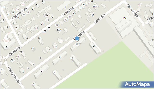 Radzyń Podlaski, Korczaka Janusza, 12, mapa Radzyń Podlaski