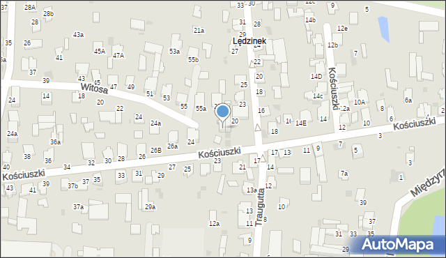 Radzyń Podlaski, Kościuszki Tadeusza, gen., 22a, mapa Radzyń Podlaski