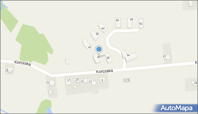 Rajsko, Korczaka Janusza, 40, mapa Rajsko