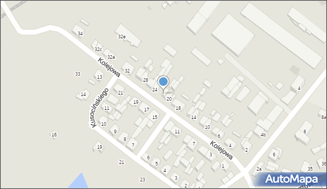 Rakoniewice, Kolejowa, 22, mapa Rakoniewice