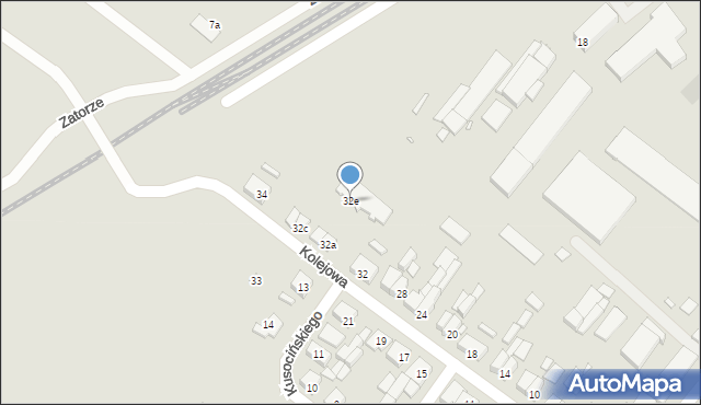 Rakoniewice, Kolejowa, 32e, mapa Rakoniewice