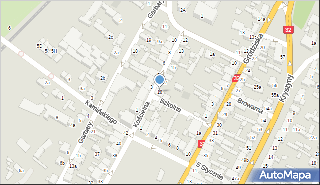 Rakoniewice, Kościelna, 18, mapa Rakoniewice