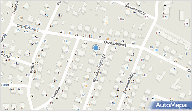 Rawa Mazowiecka, Kochanowskiego Jana, 2, mapa Rawa Mazowiecka