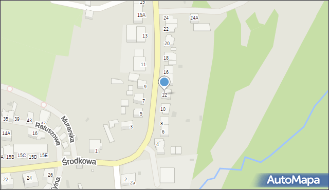 Recz, Kolejowa, 12, mapa Recz