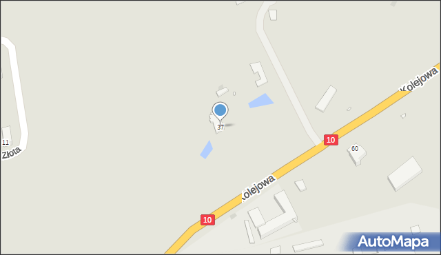 Recz, Kolejowa, 37, mapa Recz