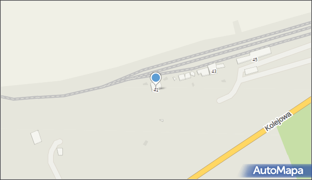 Recz, Kolejowa, 41, mapa Recz