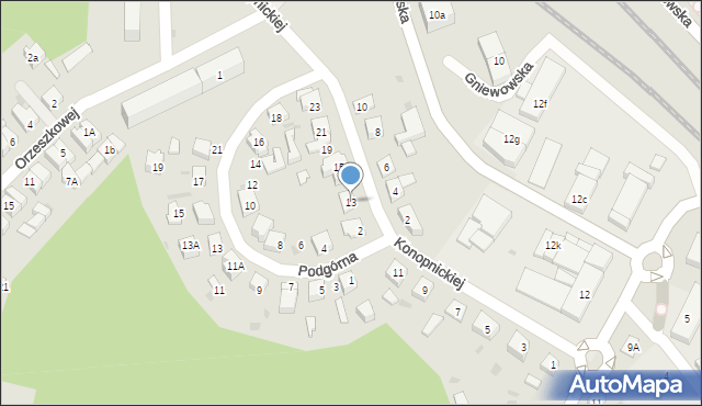 Reda, Konopnickiej Marii, 13, mapa Reda