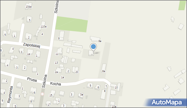 Rędziny, Kocha, 8c, mapa Rędziny