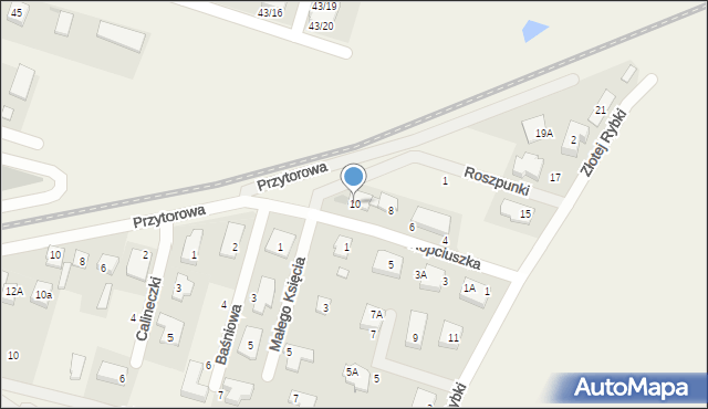 Reguły, Kopciuszka, 10, mapa Reguły