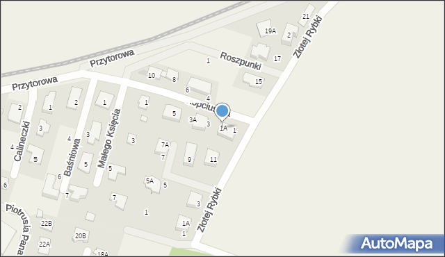 Reguły, Kopciuszka, 1A, mapa Reguły