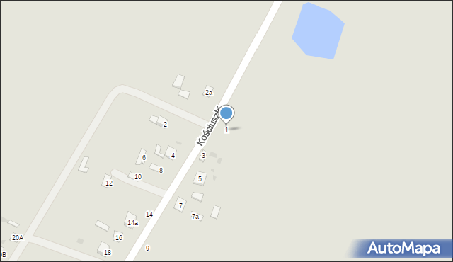 Rejowiec, Kościuszki Tadeusza, gen., 1, mapa Rejowiec