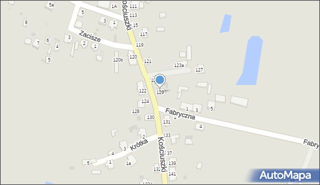 Rejowiec, Kościuszki Tadeusza, gen., 129, mapa Rejowiec