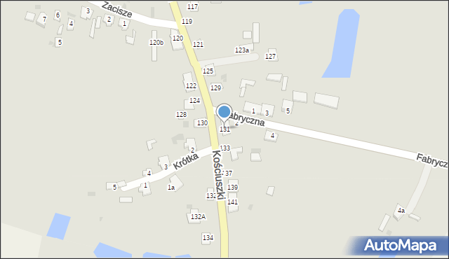 Rejowiec, Kościuszki Tadeusza, gen., 131, mapa Rejowiec