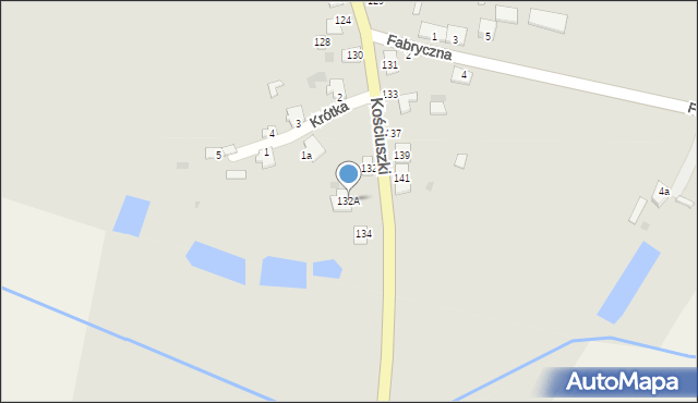 Rejowiec, Kościuszki Tadeusza, gen., 132A, mapa Rejowiec