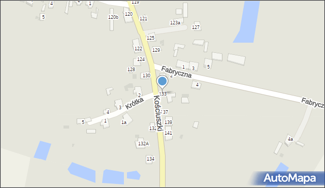 Rejowiec, Kościuszki Tadeusza, gen., 133, mapa Rejowiec