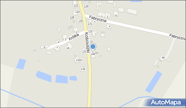 Rejowiec, Kościuszki Tadeusza, gen., 141, mapa Rejowiec