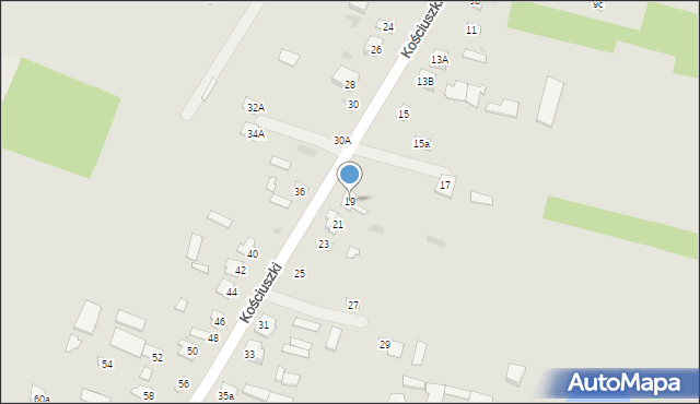 Rejowiec, Kościuszki Tadeusza, gen., 19, mapa Rejowiec