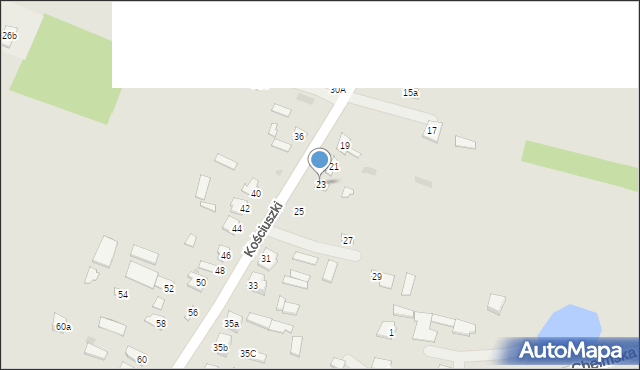 Rejowiec, Kościuszki Tadeusza, gen., 23, mapa Rejowiec