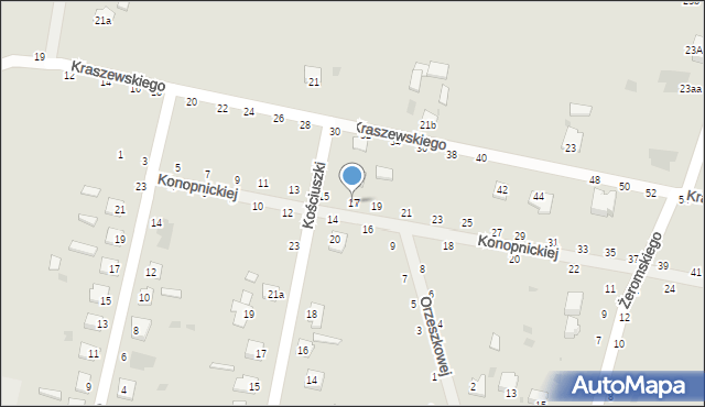 Rejowiec Fabryczny, Konopnickiej Marii, 17, mapa Rejowiec Fabryczny