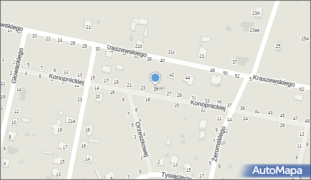 Rejowiec Fabryczny, Konopnickiej Marii, 25, mapa Rejowiec Fabryczny