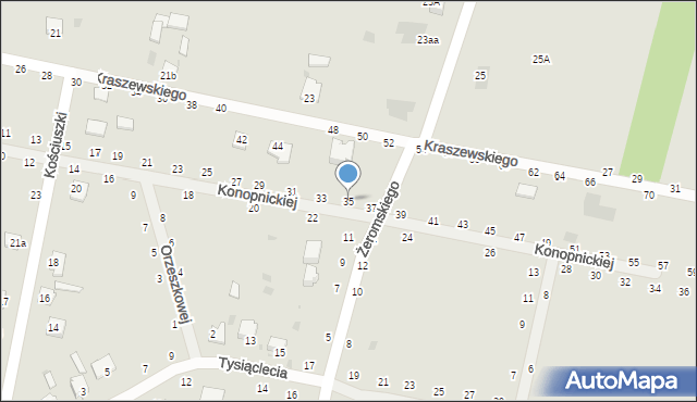 Rejowiec Fabryczny, Konopnickiej Marii, 35, mapa Rejowiec Fabryczny