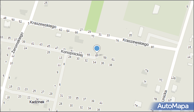 Rejowiec Fabryczny, Konopnickiej Marii, 57, mapa Rejowiec Fabryczny