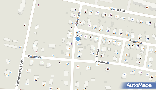 Rejowiec Fabryczny, Kopernika Mikołaja, 7, mapa Rejowiec Fabryczny