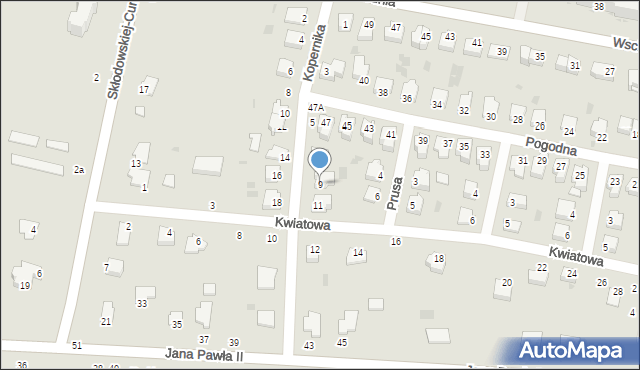 Rejowiec Fabryczny, Kopernika Mikołaja, 9, mapa Rejowiec Fabryczny